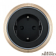 Трековая розетка Arte Milano Am-track-sockets 380066TS LED/ES Gold