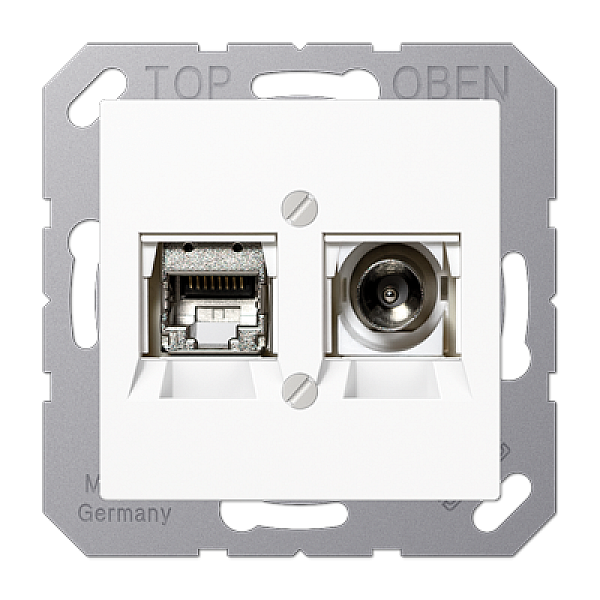 Розетка Smart TV Jung MMDA4521WW
