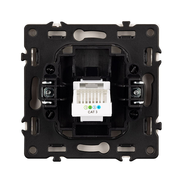 Розетка телефонная софт-тач никель Arlight SCT-MTL1-SFPL-IS (RJ-11, 4C) 061893(1)