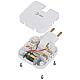 Разветвитель электрический Эра SPF-2-FL-USBC поворотный на 2 розетки + 2USB A+C 10А белый Б0069090
