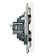 Розетка компьютерная RJ-45 Stekker Эмили белый фарфор RST00-5117-01 49873