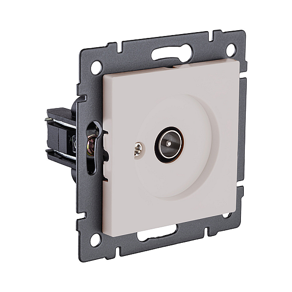 Розетка TV (папа), кашемир матовый Kollinger REA-007CM для Aspekt, Eleganz, Reflex