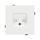 Механизм компьютерной розетки двойной SCT-TENDO-MPC2-SFPL-WH (RJ-45, CAT6) 054598