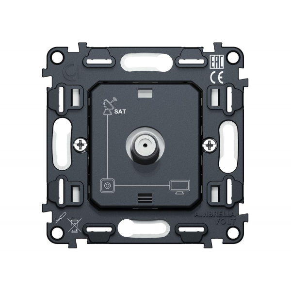 Механизм TV розетки SAT 5-2400MHz 3.5dB QUANT Ambrella Volt VM215