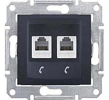 Розетка телефонная 2хRJ11 Schneider Electric Sedna SDN4201170