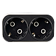 Разветвитель сетевой 2-местный Stekker 250V 16A ABS ADP16-22-20 50680