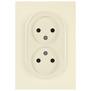 Розетка Эра Arktik 16-2107-02 без заземления двойная 2X2P 16А-250В слоновая кость Б0071682