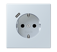 Розетка 2K+З USB Typ C Jung LC1520-18C209