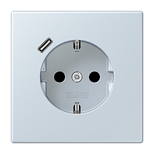 Розетка 2K+З USB Typ C Jung LC1520-18C209