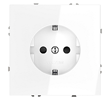 Розетка со шторками Voltum S70 VLS040201 (белый глянцевый)