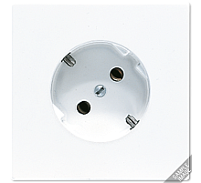 Розетка штепсельная Schuko Jung LS520-45NWW
