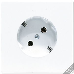 Розетка штепсельная Schuko Jung LS520-45NWW