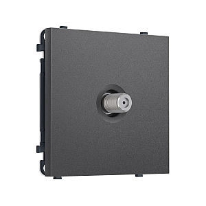 Комплект механизма TV розетки SAT SIGMA Антрацит серый 5-2400MHz 3.5dB QUANT PRO Ambrella Volt MS663050 (SP6630, PR215)