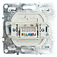 Розетка компьютерная RJ-45 Stekker Эрна черный PST00-9107-03 49151