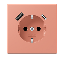 Розетка 2K+З USB Typ AC Jung LC1520-15CA233
