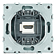 Розетка HDMI 2.0 Type A (механизм), Stekker Эмили, RST00-5118-09, антрацит, soft touch 50168