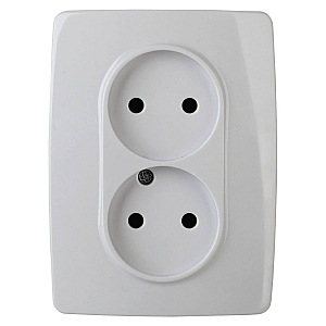 Розетка 2x2P Эра 12-2107-01 Б0031238