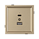 Механизм USB розетки Arlight SCT-TENDO-MUAC-SFPL-GD (5V, 3A, QC3) 054537