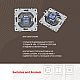 Розетка RJ45 Arte Milano 206.45-1.silver