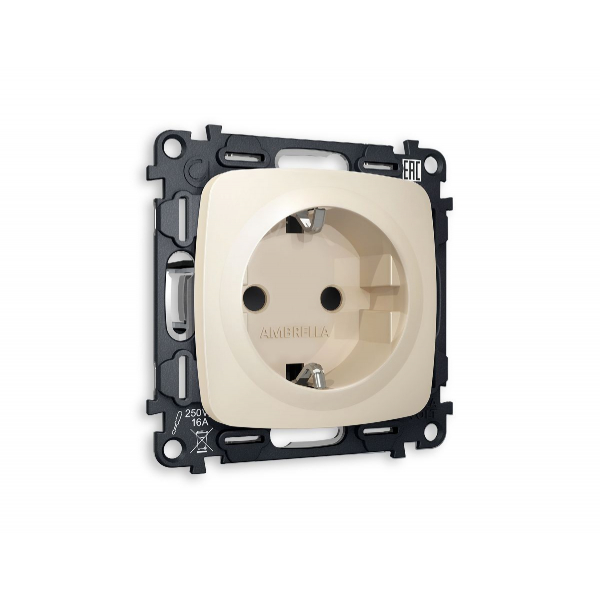 Комплект механизма розетки с/з со шторками Ambrella Volt Omega MO327010 Комплект механизма розетки с/з со шторками Ambrella Volt Omega MO327010