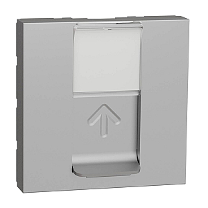 Лицевая панель RJ45 одиночная без коннектора Schneider Electric Unica Modular NU941130