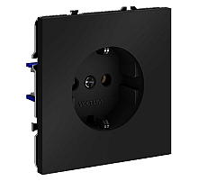 Розетка Voltum S70 VLS040108 (черный матовый)