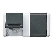 Розетка Schuko двухместная Jung 8220-1W