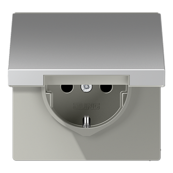 Розетка штепсельная Schuko Jung AL1520NKL