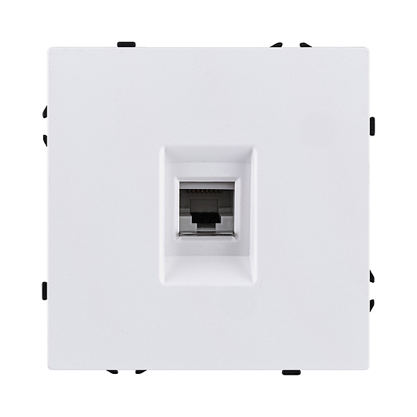 Розетка Ethernet RJ45 Cat.6, белый глянцевый Kollinger Eclipse EC-017WG
