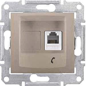 Розетка телефонная RJ11 Schneider Electric Sedna SDN4101168