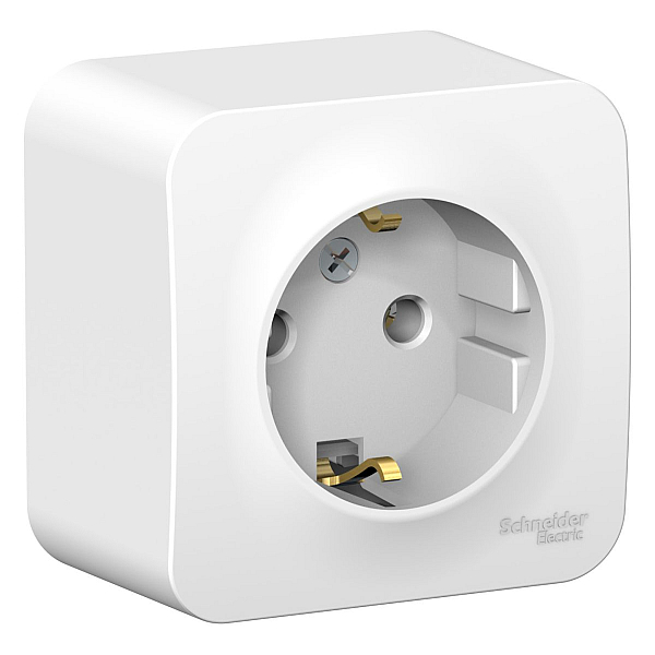 Розетка 2К+З Systeme Electric Blanca 16A 250V белая BLNRA010101