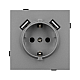 Механизм розетки с USB зарядкой Arlight SCT-TENDO-MUAA-PL-GR (230V, 16A) 054084