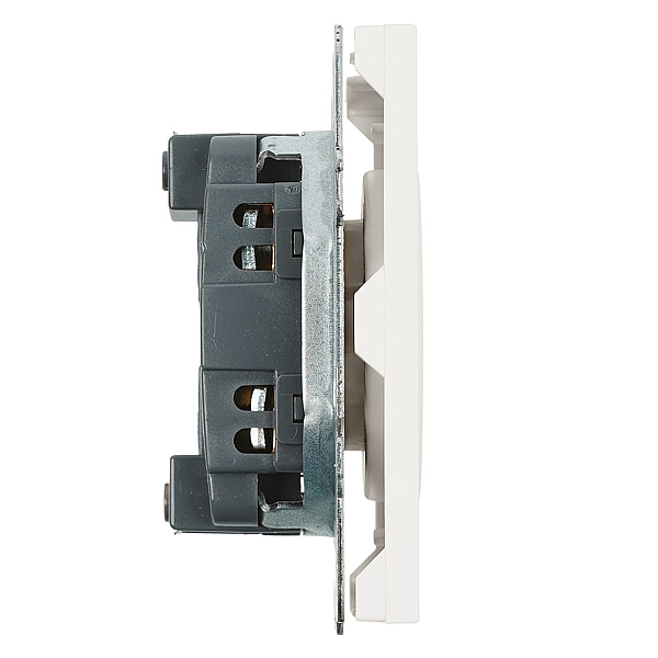 Розетка 2P Stekker Эмили со шторками белый фарфор RST16-5109-01 49876