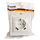 Розетка 1-местная Stekker, PST16-9016-01, 250В, 2.1А с USB+ type C Эрна, белый 50076