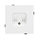 Механизм компьютерной розетки двойной Arlight SCT-TENDO-MPC2-PL-WH (RJ-45, CAT6) 054100