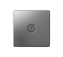 TV Розетка оконечная 1DB Systeme Electric ArtGallery Сталь GAL000991