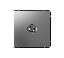 TV Розетка оконечная 1DB Systeme Electric ArtGallery Сталь GAL000991