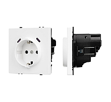 Механизм розетки с USB зарядкой Arlight SCT-NOBE-MUCC-SFPL-WH (230V, 16A) 061818