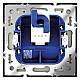 Розетка компьютерная встраиваемая Voltum S70 RJ45 кат.6, (сталь) VLS060105