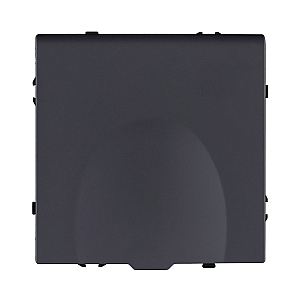 Розетка штепсельная SCHUKO 16A/250 В с крышкой, черный матовый Kollinger Eclipse EC-015BK