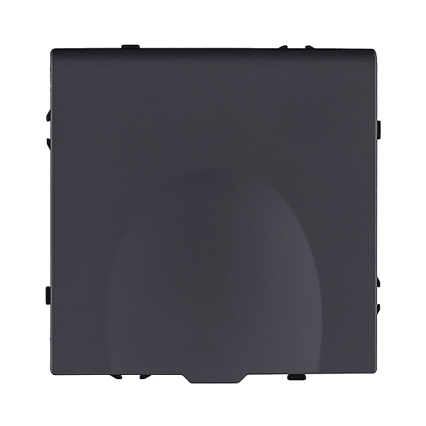 Розетка штепсельная SCHUKO 16A/250 В с крышкой, черный матовый Kollinger Eclipse EC-015BK