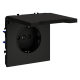 Розетка с защитными шторками и крышкой Voltum S70 VLS040308