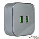 Трековая розетка Arte Milano Am-track-sockets 380022TS/USBx2 Grey