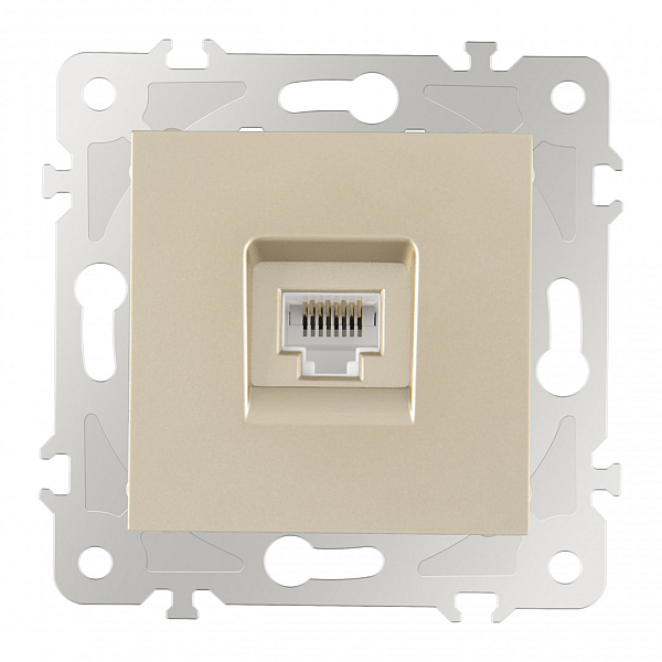Розетка RJ45 Arte Milano 203.45-1.shampan