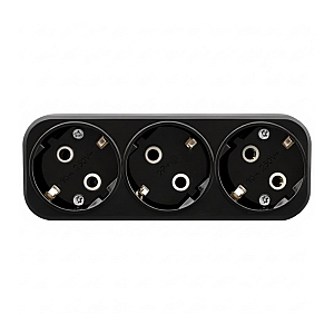 Разветвитель сетевой 3-местный Stekker 250V 16A ABS ADP16-23-20 50681