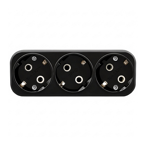 Разветвитель сетевой 3-местный Stekker 250V 16A ABS ADP16-23-20 50681