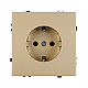Розетка зк со шторками софт-тач золотой песок Arlight SCT-MEU-SFPL-GD (250V, 16A) 054278(1)