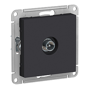 Розетка TV оконечная 1DB, механизм Systeme Electric AtlasDesign Карбон ATN001091