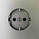 Розетка встраиваемая Voltum S70 с заземлением 16А, (шелк) VLS040104