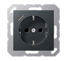 Розетка 2K+З USB Typ C Jung A1520-18CANM